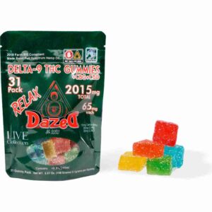 DazeD8 LIVE 65mg Delta-9 THC Gummies (31pc) - Relax