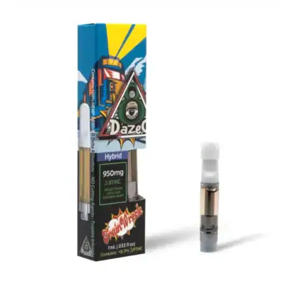 Dazed Delta 8 Cartridge 1g – Trainwreck DazeD8 Trainwreck Delta 8 Cartridge 1g