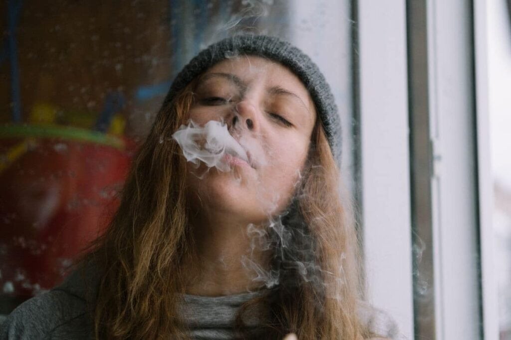 Smoking weed