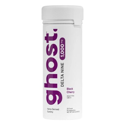 Ghost Delta-9 THC Gummies 1000mg 20pc - Black Cherry Flavor