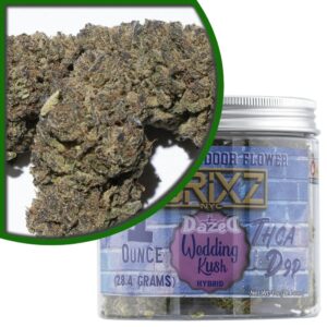 BRIXZ THCa D9P Premium Indoor Flower 1oz - Wedding Kush