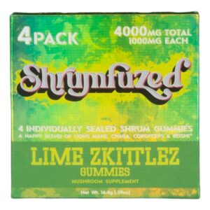 Shrumfuzed Nootropic Mushroom Gummies 4 Piece - Lime Zkittlez Flavor