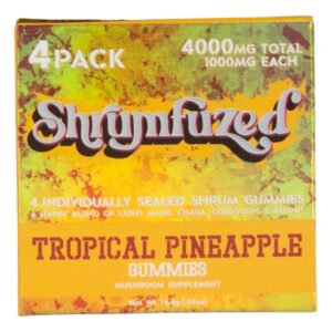 Shrumfuzed Nootropic Mushroom Gummies 4 Piece - Tropical Pineapple Flavor