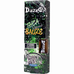 Dazed THCa Diamonds Sauze Vape Cartridge 2.1g - Ghost Train