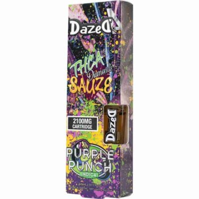 Dazed THCa Diamonds Sauze Vape Cartridge 2.1g DazedA THCa Diamonds Sauze Vape Cartridge 2.1g - Purple Punch
