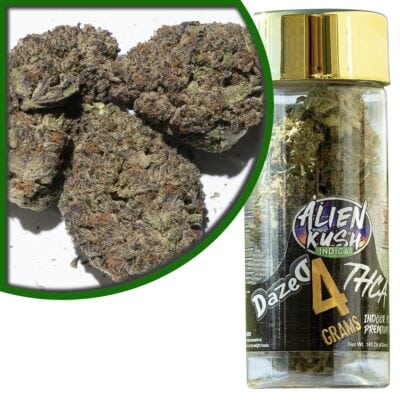Dazed THCa Premium Indoor Flower 4g – Alien Kush AlienK THCA Premium Flower 4g