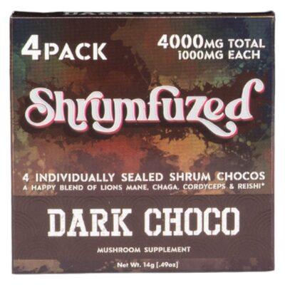 Dark Chocolate - Shrumfuzed Nootropic Mushroom Chocolate 4 Pieces