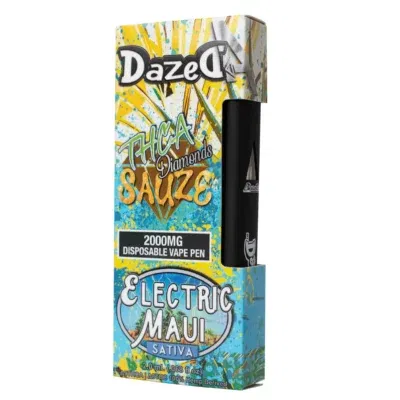 Dazed THCa Diamonds Sauze Disposable Vape Pen Electric Maui 2g DazedA THC A Diamonds Sauze Disposable Vape Pens Electric maui