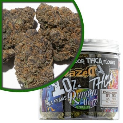 Dazed THCa Premium Indoor Flower 1oz – Rainbow Runtz RainbowRuntz THCA Premium Flower 1oz