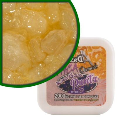 Dazed THCa Diamond Dabs 2g – Rose Gold Runtz RoseGoldRuntz THCA Premium Dabz 2g