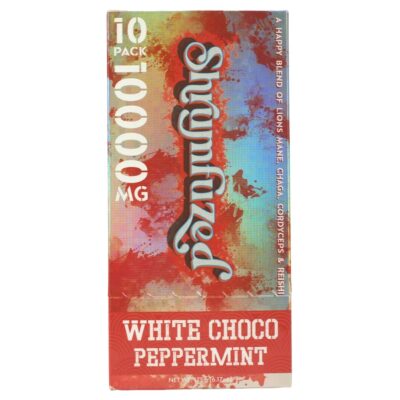 White Chocolate Peppermint - Shrumfuzed Nootropic Mushroom Chocolate 10 Pieces