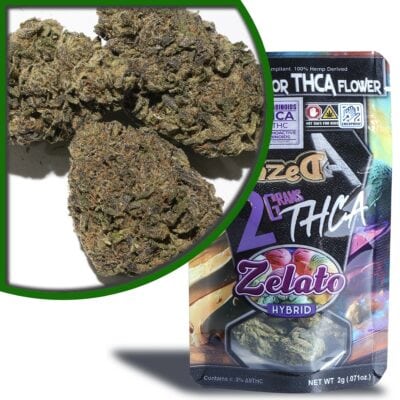 Dazed THCa Exotic Indoor Flower 2g – Zelato Zelato THCA Premium Flower 2g
