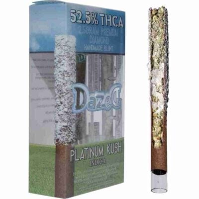 Dazed THCa Diamond Pre-Roll 2.5g Dazed Diamond THCa Pre Roll 2.5g Platinum Kush
