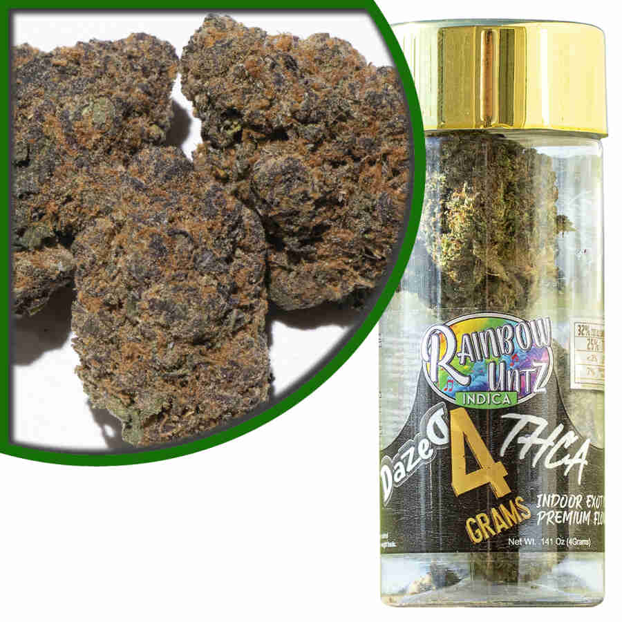 Dazed8 THCA Premium Indoor Flowers Rainbow Runtz 4g