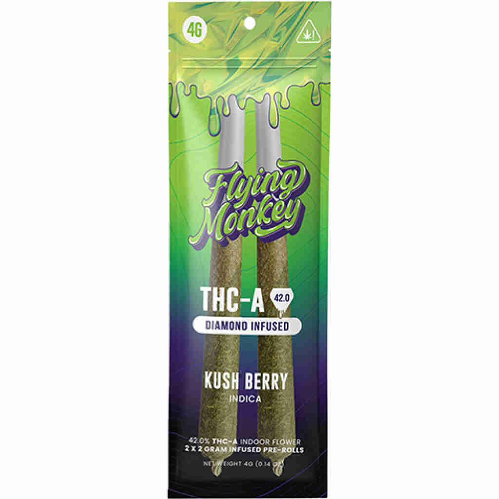 Flying Monkey THCa Diamond Infused Pre-Rolls 4g | 8 Strains | alt super store Flying Monkey THCa Diamond Infused Pre-Rolls 4g | 8 Strains | alt super store