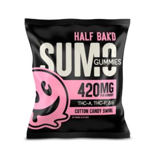 Half Bak'd Sumo Gummies 420mg 2pc - Cotton Candy Swirl