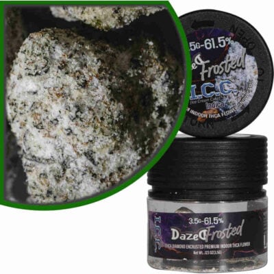 Dazed Frosted THCa Indoor Flower 3.5g – I.C.C Dazed Frosted THCa Indoor Flower 3.5g I.C.C. - Indica