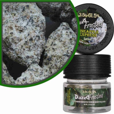 Dazed Frosted THCa Indoor Flower 3.5g – Pineapple Express Dazed Frosted THCa Indoor Flower 3.5g pineapple express