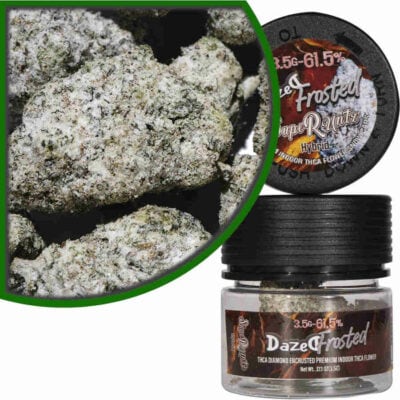 Dazed Frosted THCa Indoor Flower 3.5g – SupeRuntz Dazed Frosted THCa Indoor Flower 3.5g SupeR untz