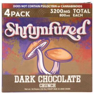 Shrumfuzed Nootropic Mushroom Chocolate 4pc - Dark Chocolate Crunch