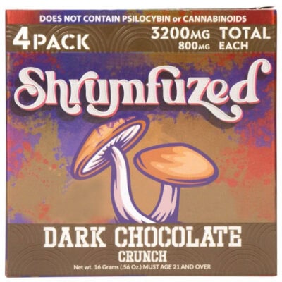 Shrumfuzed Nootropic Mushroom Gummies 4 Piece Dark Chocolate Crunch