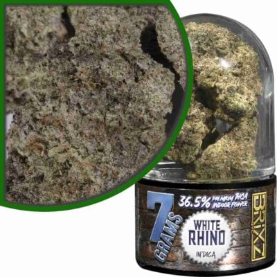 BRIXZ THCa Premium Indoor Flower 7g – Bulk Deal BRIXZ NYC THCa Premium Indoor Cannabis Flower 7g White Rhino