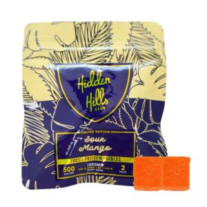 Hidden Hills Heady Blend Edibles 1000mg 2pc - Sour Mango