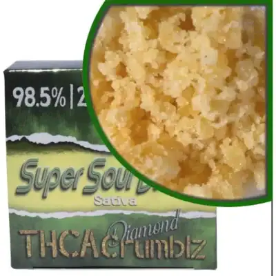 Dazed THCa Diamond Crumblz Dabs 2g DazedA THCa Diamond Crumblz Dabs 2g Super Sour Diesel.