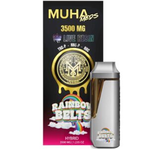 Muha Meds THCP Live Resin Disposable 3.5g - Rainbow Belts