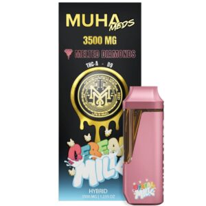 Muha Meds THCa Delta-9 THC Melted Diamonds Disposable Vape 3.5g - Cereal Milk