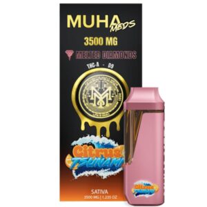 Muha Meds THCa Delta-9 THC Melted Diamonds Disposable Vape 3.5g - Citrus Tsunami