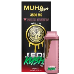 Muha Meds THCa Delta-9 THC Melted Diamonds Disposable Vape 3.5g - Jedi Kush
