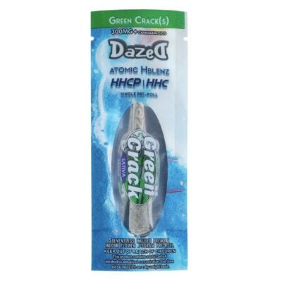 Dazed Atomic H Blenz Shatterwalkerz Single Pre-Roll 0.75g dazed atomic h blenz hhc prerolls 1pc trainwreck