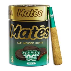 Muha Meds Mates THCa Infused 3g Prerolls 5pc - Thin Mintz OG