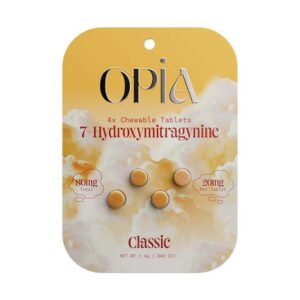 OPiA 7OH 7-Hydroxymitraginine Chewable Tablets 20mg 4pc - Classic
