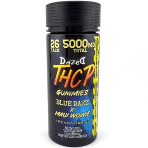 Dazed THCP Gummies 193mg 26pc - Blue Razz