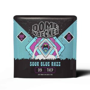DomeWrecker Delta-9 THCP Vegan Gummies 500mg 1pc Sour Blue Razz