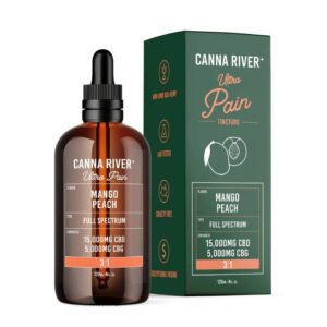 Canna River Full Spectrum CBD Ultra Pain Tincture 15000mg 120mL - Mango Peach