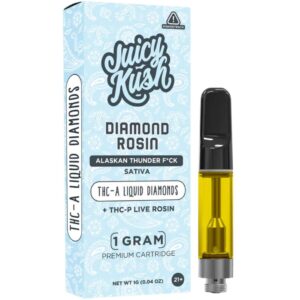 Juicy Kush Diamond Rosin Cartridge 1g - Alaskan Thunder F-ck (Sativa)
