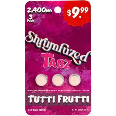 Shrumfuzed Tabz Nootropic Mushroom Tablets 3ct - Tutti Frutti