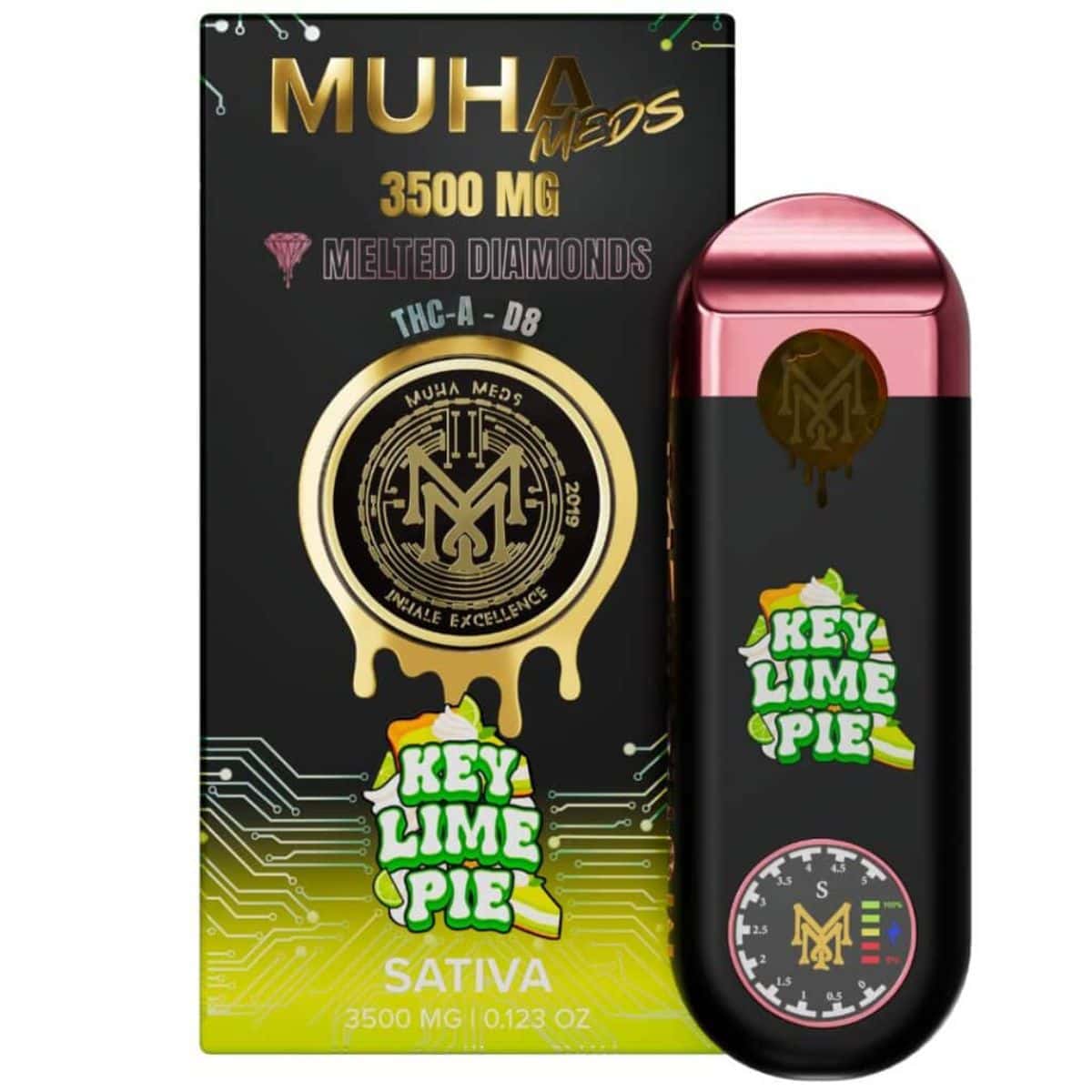 3 Rd Gen Muha Muha Meds Gen 3 THCa Melted Diamonds Disposable Vape 3.5g
