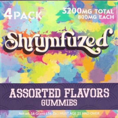 Shrumfuzed Nootropic Mushroom Gummies – 4 Piece Assorted Flavor Pack