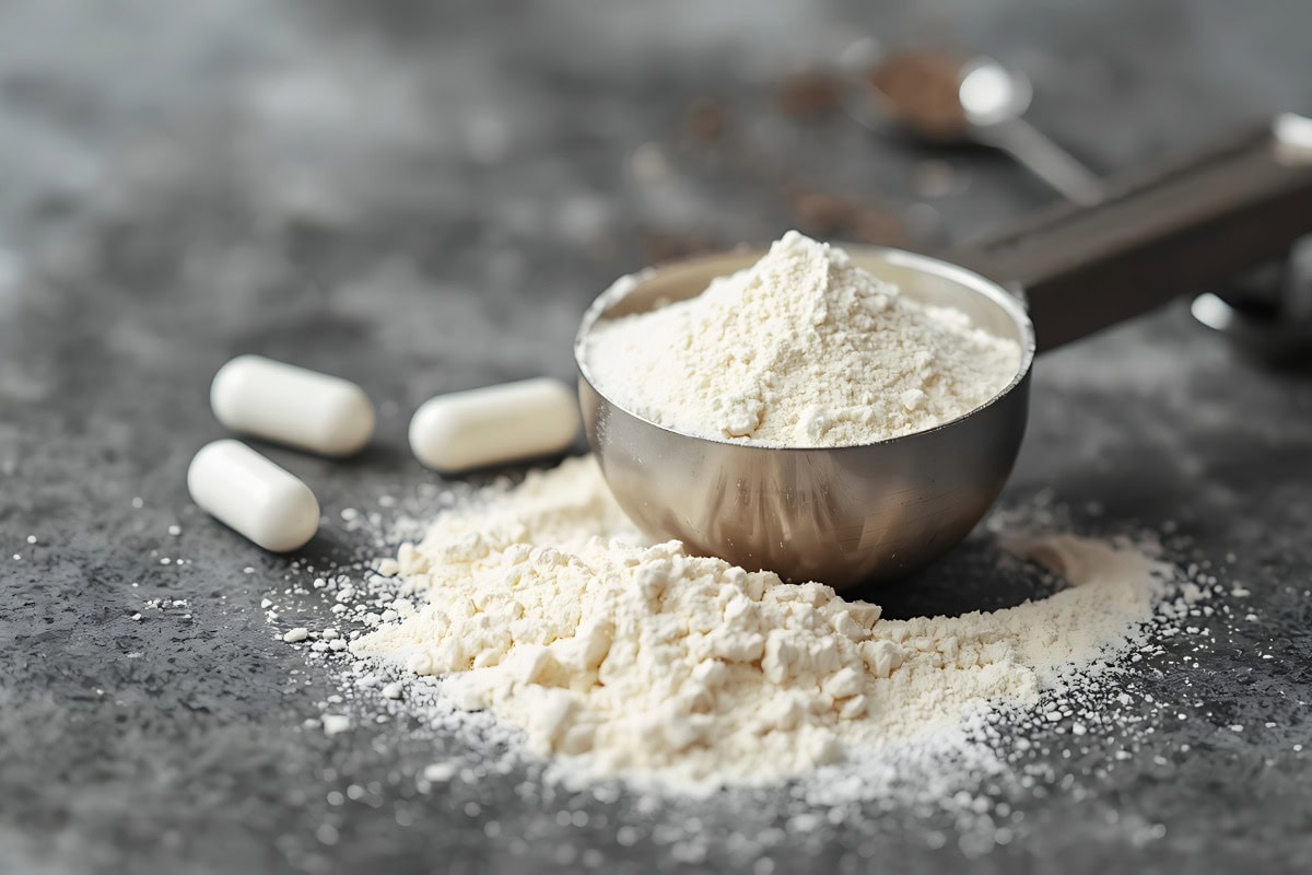 Kanna powder and capsules are placed together