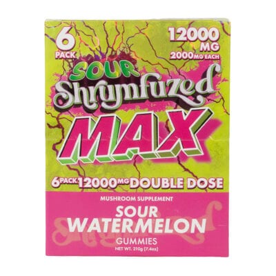 Shrumfuzed MAX Sour Nootropic Mushroom Gummies 6ct - Sour Watermelon