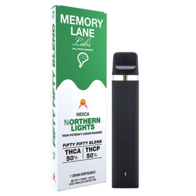 Memory Lane Fifty Fifty Blend Disposable 1g - Northern Lights (Indica)