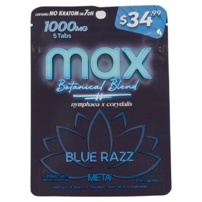 Blue Razz - Meta Tabz MAX Botanical Blend 5pk 1000mg Tablet