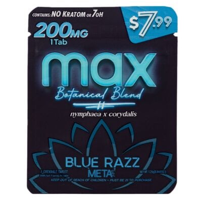 Meta Tabz MAX Botanical Blend 1pk 200mg Tablet - Blue Razz