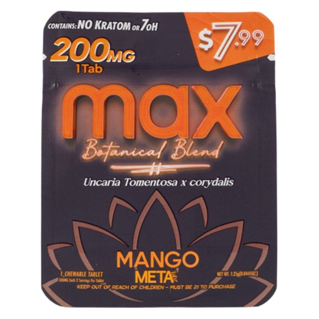Meta Tabz MAX Botanical Blend 1pk 200mg Tablet - Mango