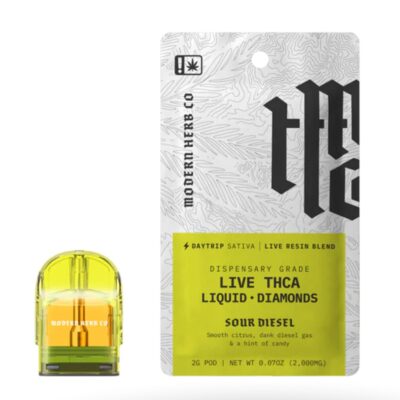 Modern Herb Co THCa Live Resin Liquid Diamonds Pod 2g - Sour Diesel (Sativa)