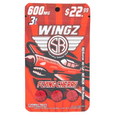 Wingz 600mg Super Strength Botanical Blend 3pk Tablets - Flying Cherry